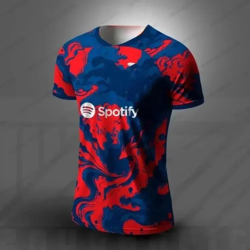 Summer Barcelona Football Jersey For Breathable Daily Training