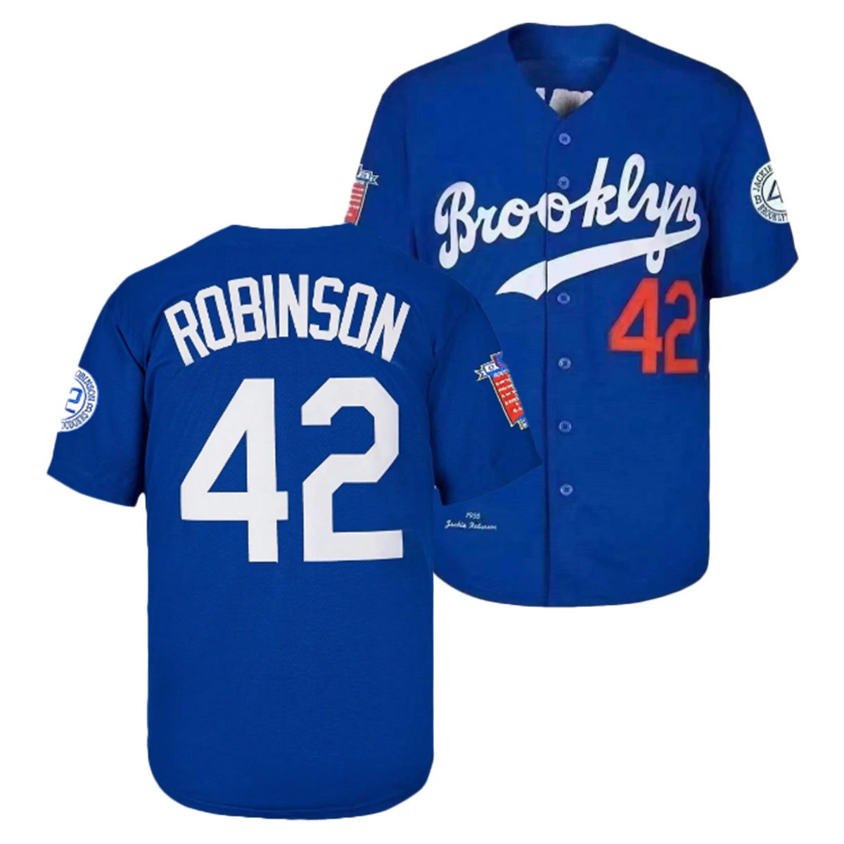 Men's Jackie Robinson Premium Embroidered Baseball Jersey