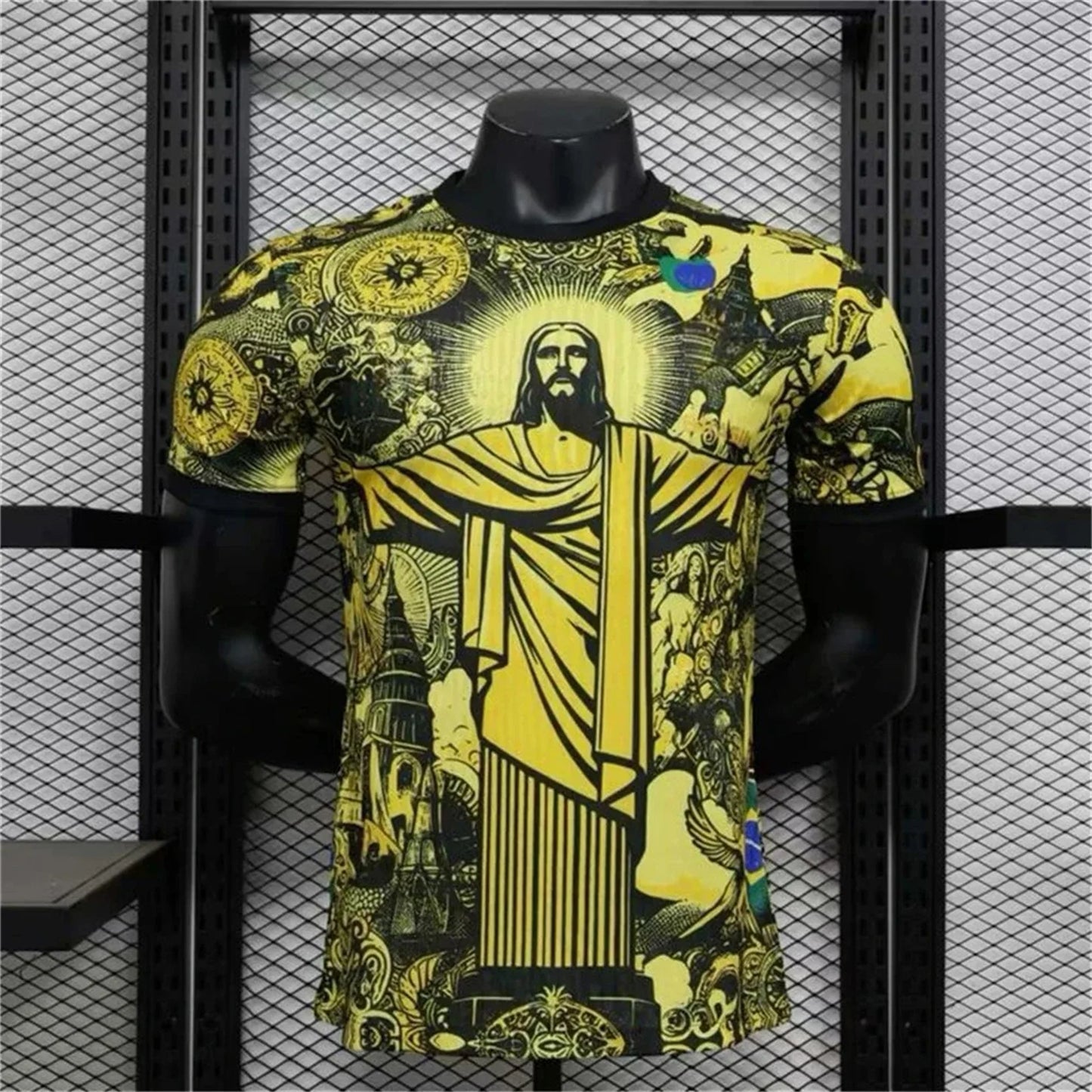 Brazil Special Edition Football Training Jersey Quick Dry Polyester Top