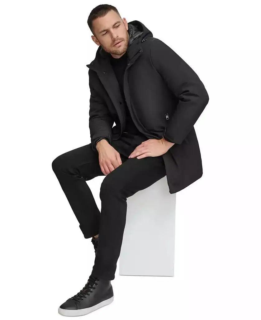 Calvin Klein Men's Waterproof Hooded Running Jacket Outdoor Sportswear for Active Flexibility Comfortable Fit