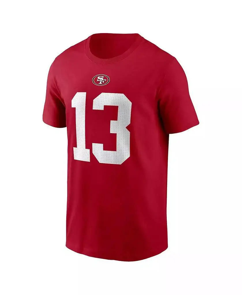 Nike | Men's Brock Purdy Scarlet San Francisco 49ers Player Name and Number T-shirt