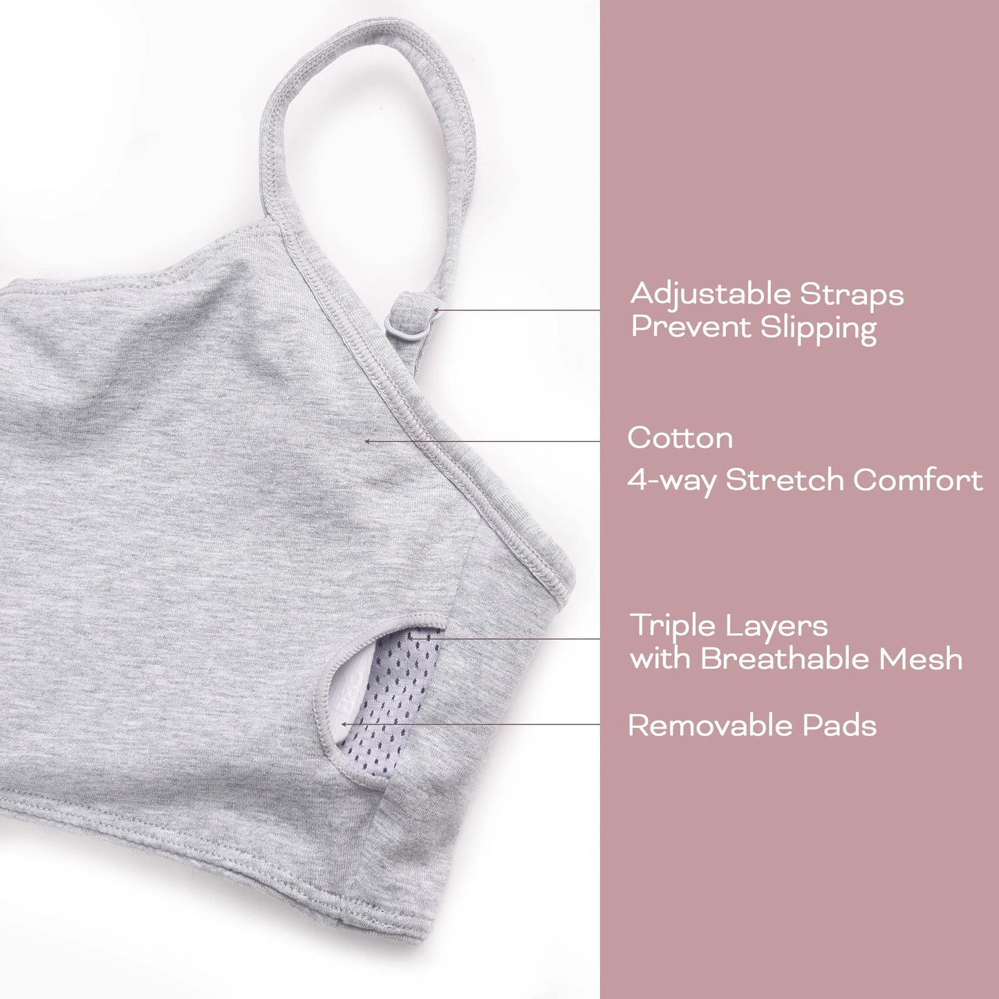 Women Cotton Padded Yoga Bra For Fitness And Exercise