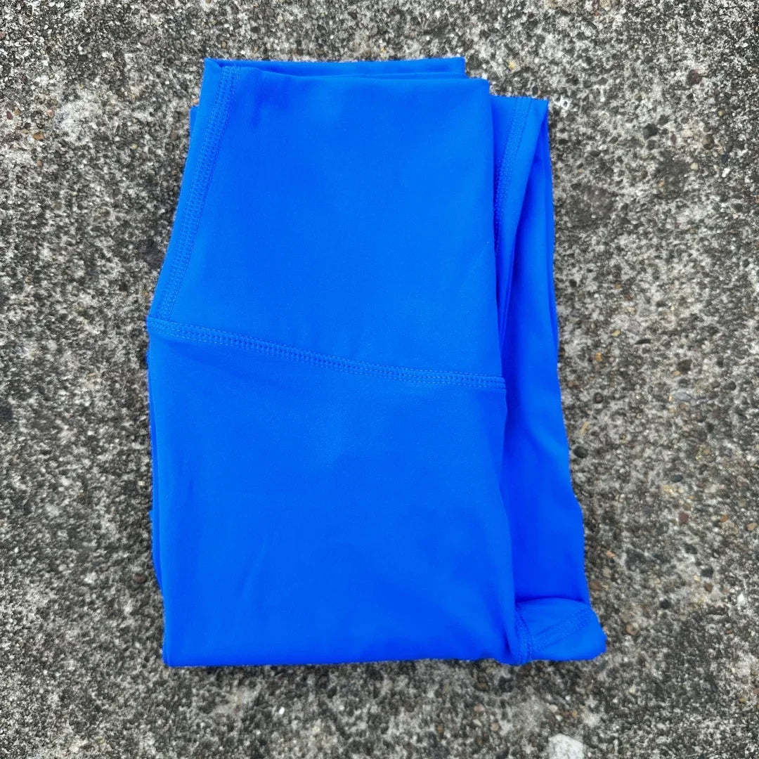 Solid Color Back Pocket High Waisted Yoga Leggings For Women
