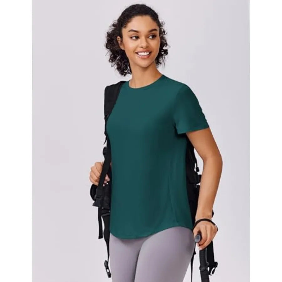 Soft Lightweight Workout Tops For Women UPF 50 Plus QuickDry