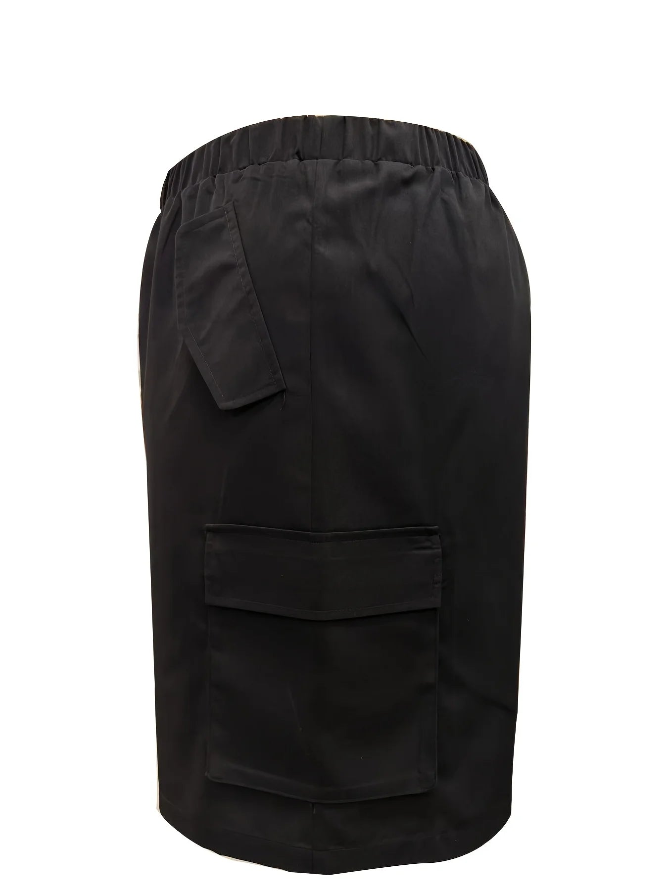 Women's Casual Elastic Waist Cargo Shorts With Multiple Pockets