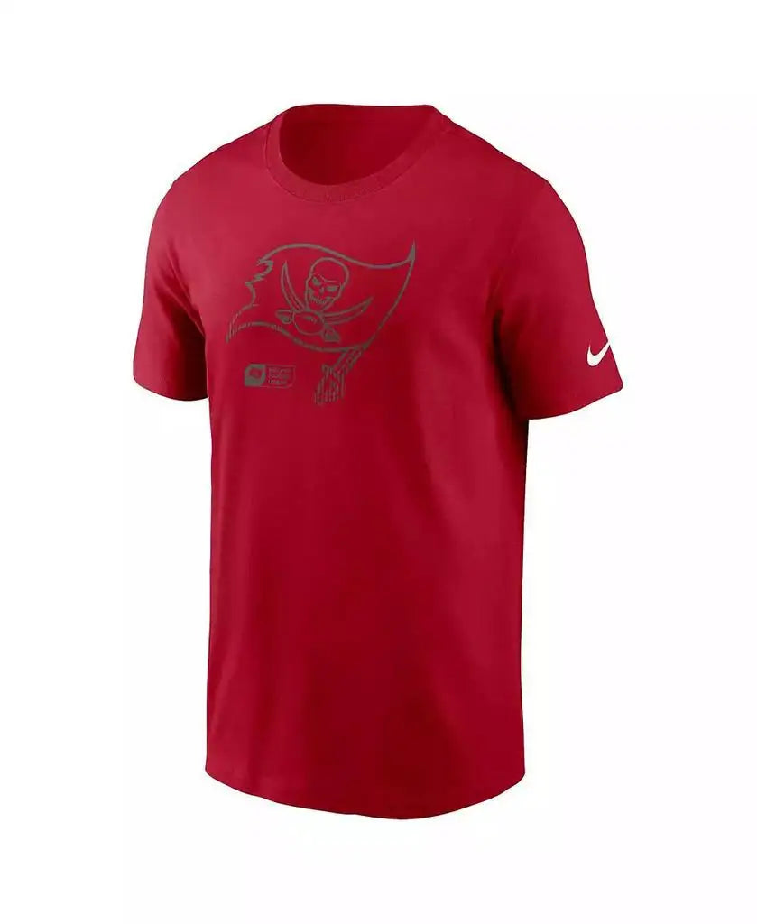 Nike | Men's Red Tampa Bay Buccaneers Faded Essential T-Shirt