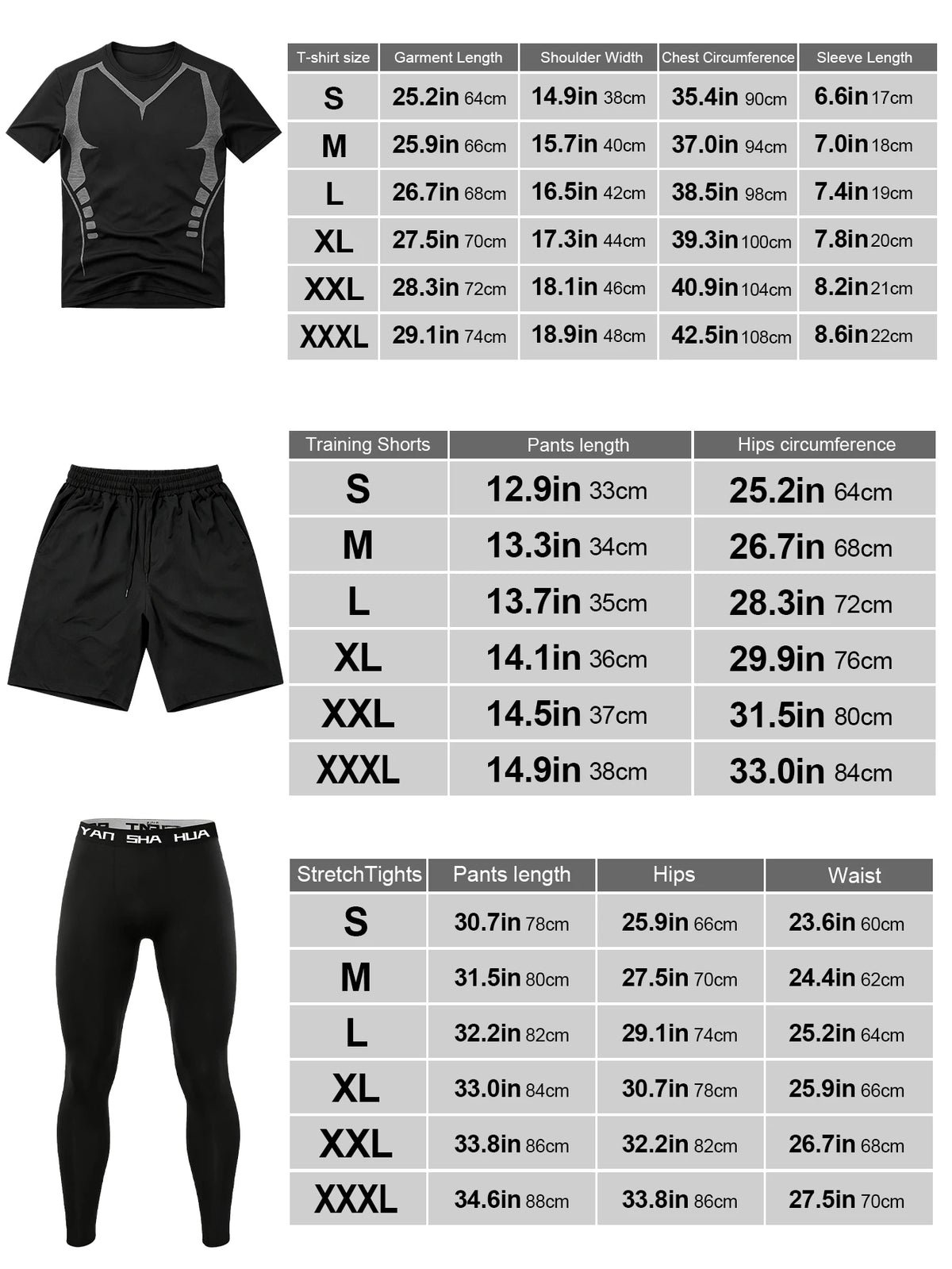 Active Men Four Piece Tracksuit With Hoodie Shirt Leggings