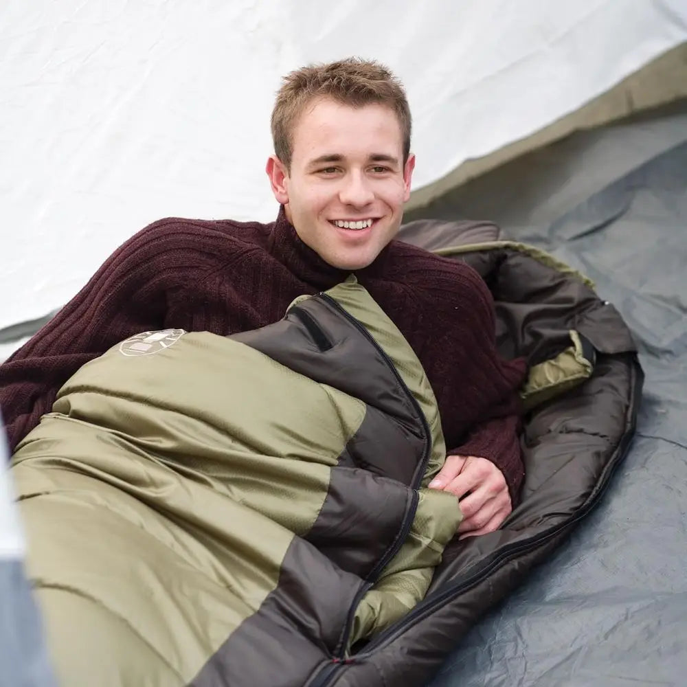 0 Degree Cold Weather Mummy Sleeping Bag NoSnag Zipper Hood