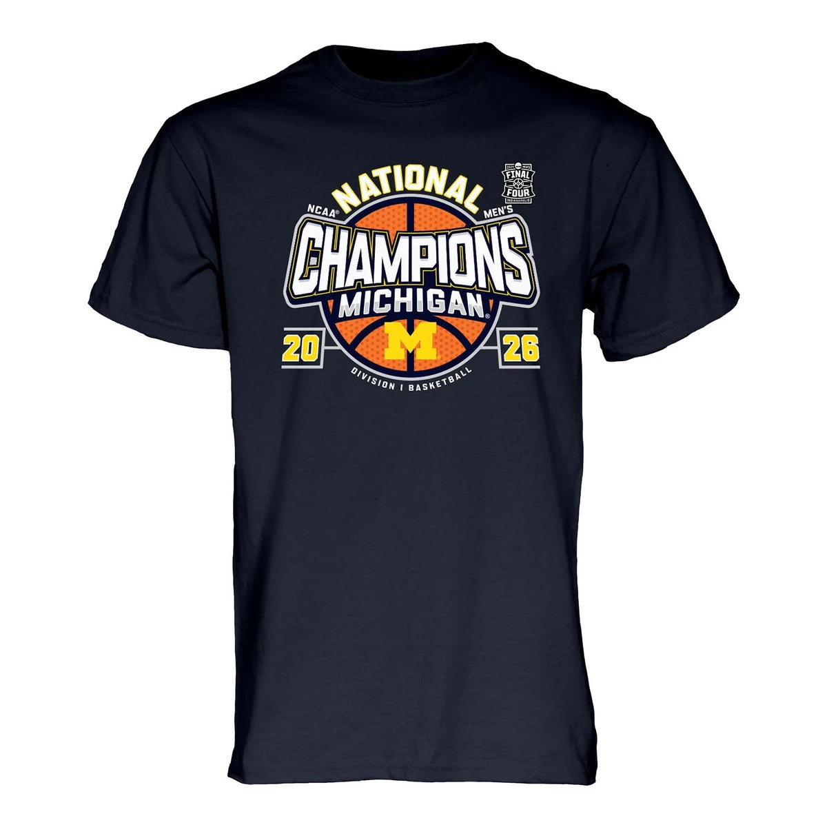 Michigan Wolverines Basketball National Championship Graphic T Shirt for Fans