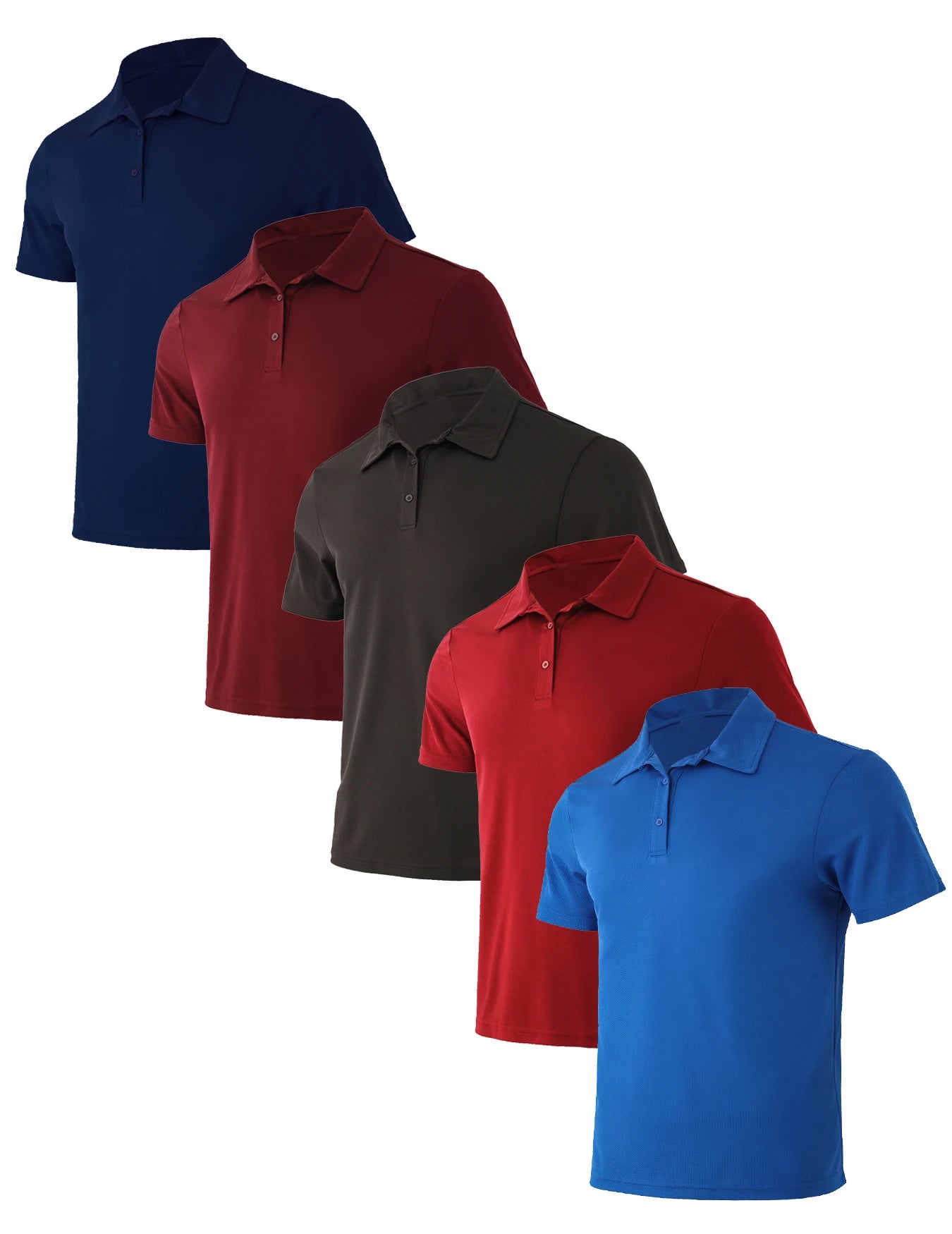 Men's Short Sleeve Polo Shirt Breathable Quick Dry