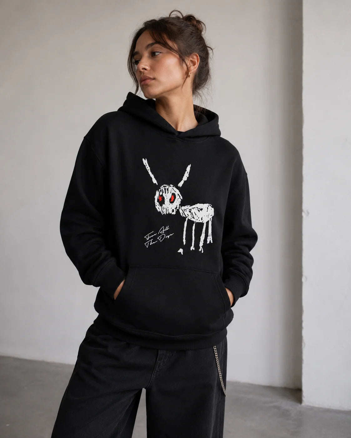 Drake All The Dogs Hoodie Unisex Gothic Graphic Sweatshirt