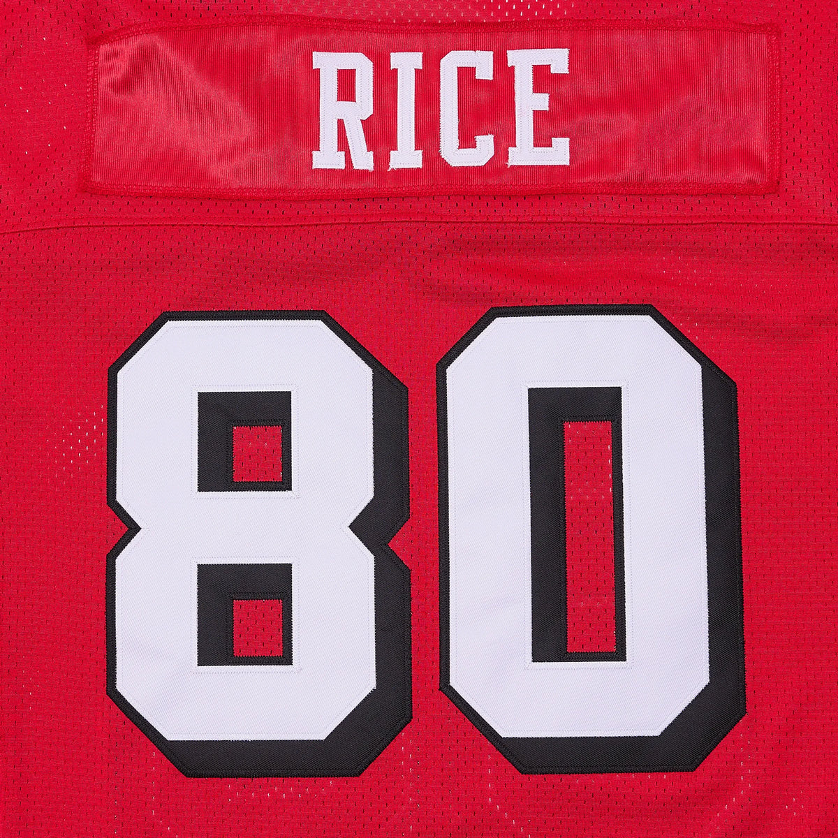 Rice Football Jersey With Embroidered Mesh V Neck Fan Gift