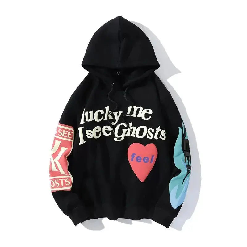 Oversized Graphic Hoodie Unisex Streetwear Pullover Sweatshirt