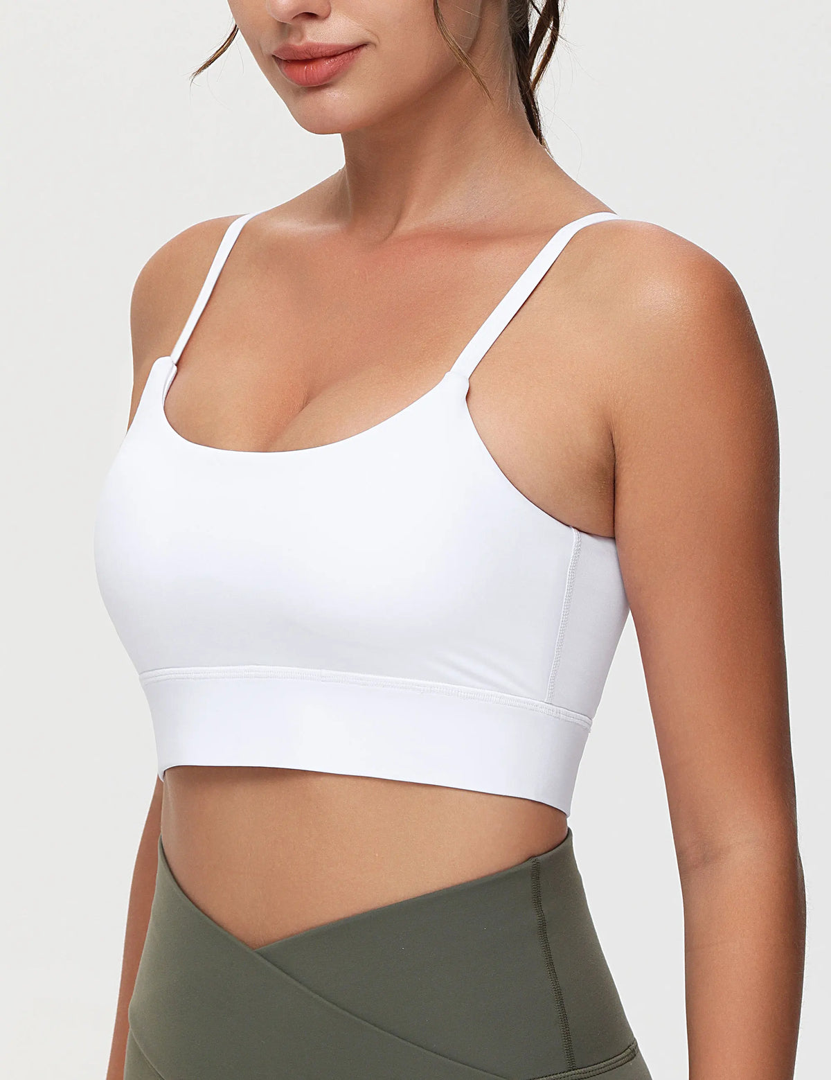 The Gym People Adjustable Longline Padded Wireless Sports Bra