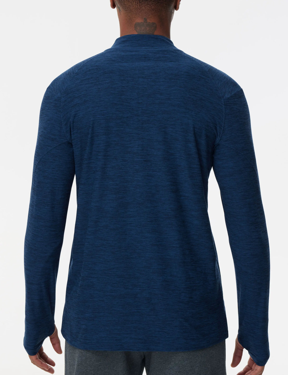 The Gym People Men Long Sleeve Golf Pullover Half Zip