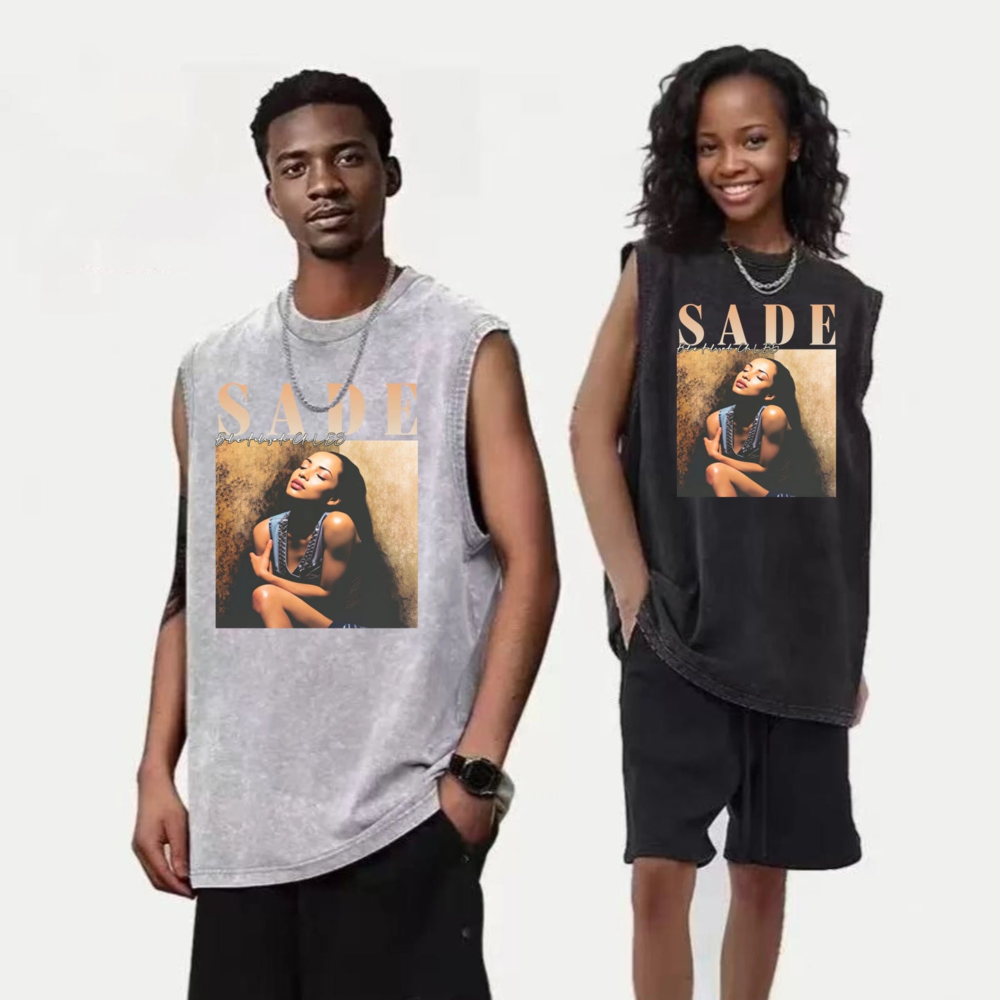 Cotton Unisex Graphic Tank Top For Men Casual Daily Wear