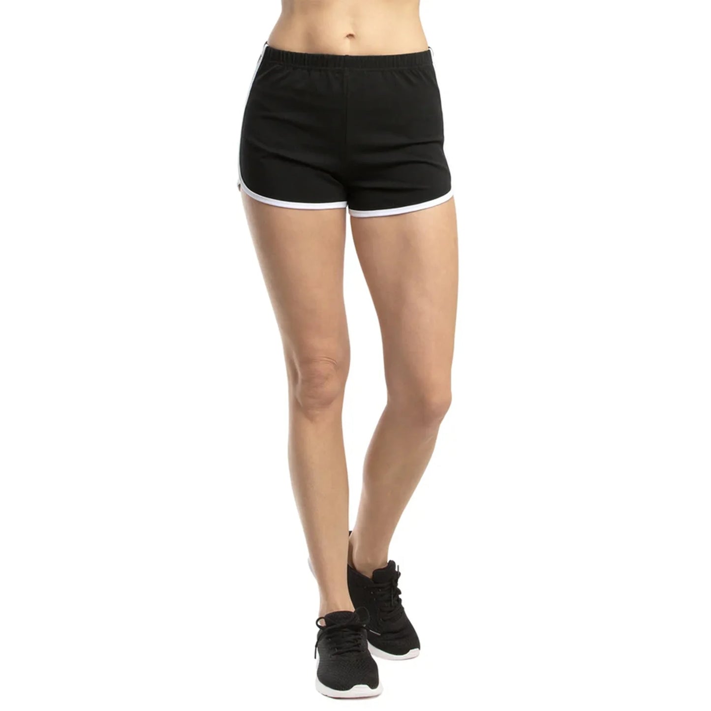 Cotton Knit Flexible Dolphin Athletic Shorts For Women