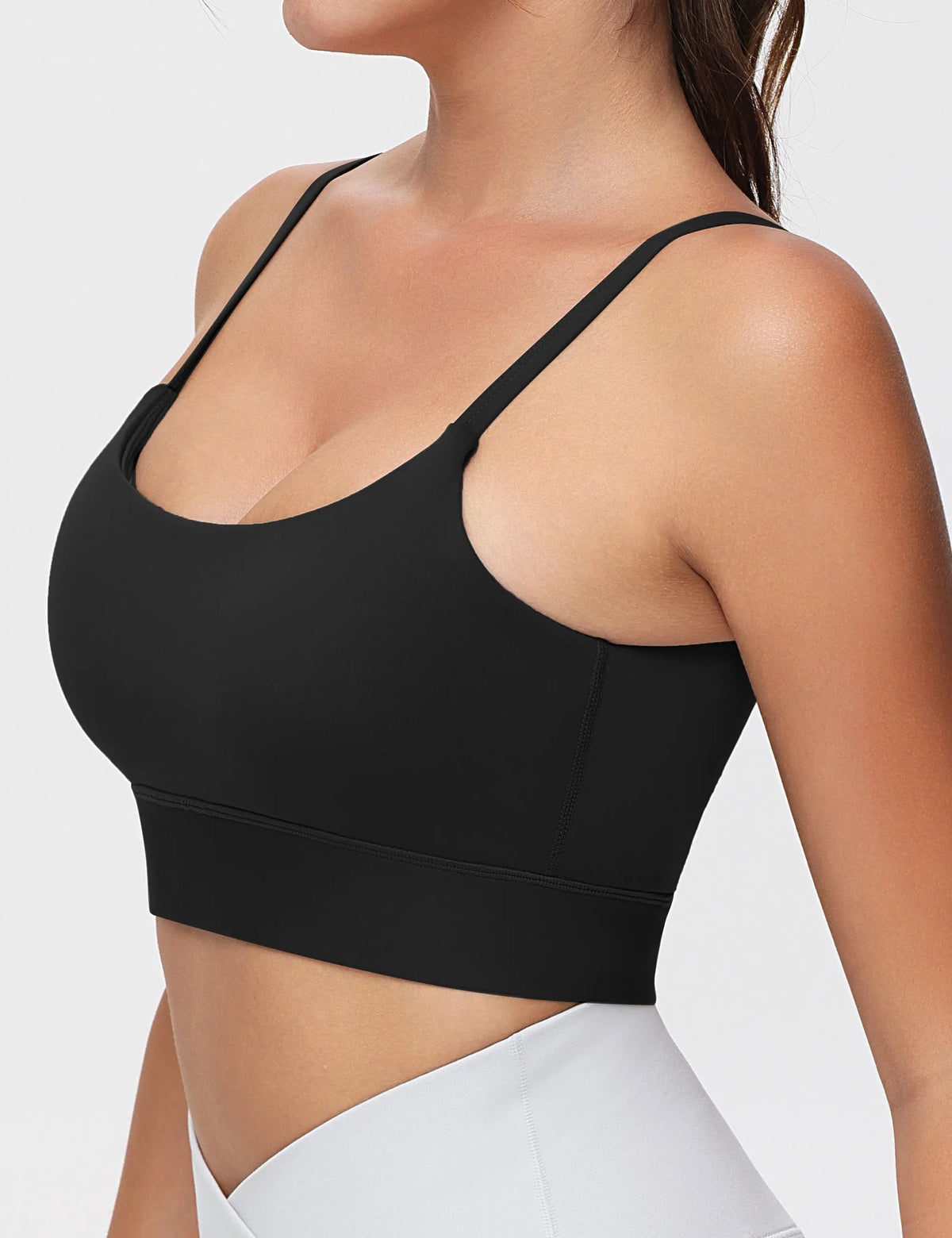 The Gym People Adjustable Longline Padded Wireless Sports Bra