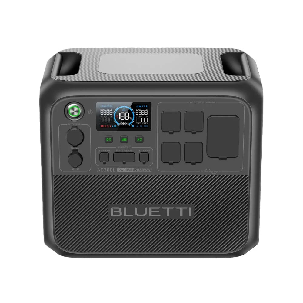 Bluetti AC200L Portable Power Station 2400W 2048Wh Solar Generator