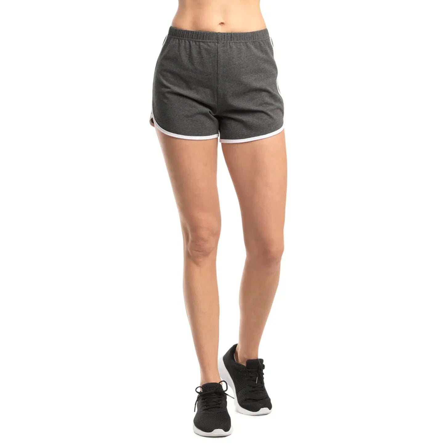 Cotton Knit Flexible Dolphin Athletic Shorts For Women