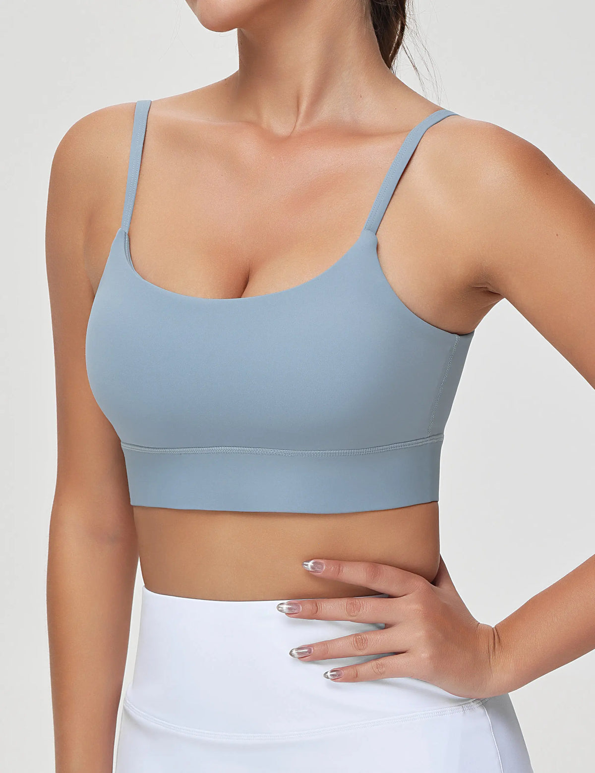 The Gym People Adjustable Longline Padded Wireless Sports Bra