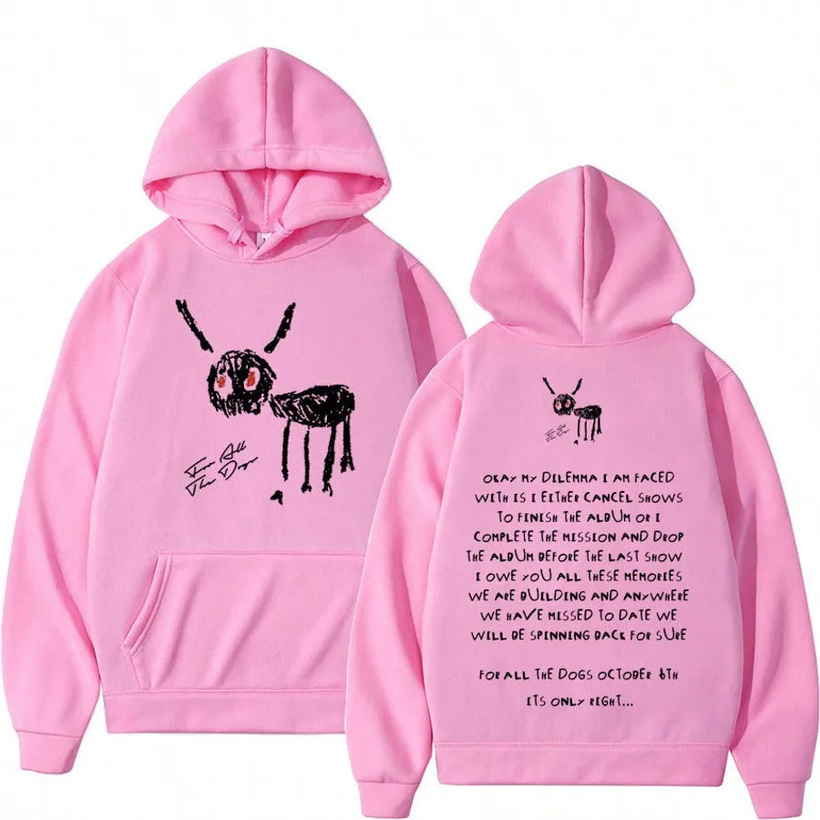 Drake All The Dogs Hoodie Unisex Gothic Graphic Sweatshirt