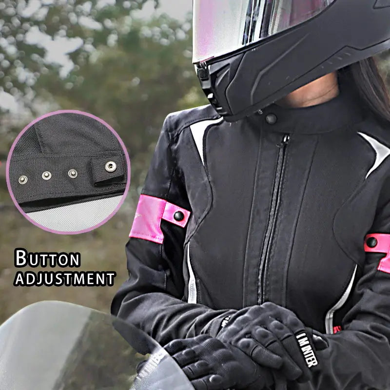 Women's Motorcycle Jacket Windproof Waterproof CE Protective Gear