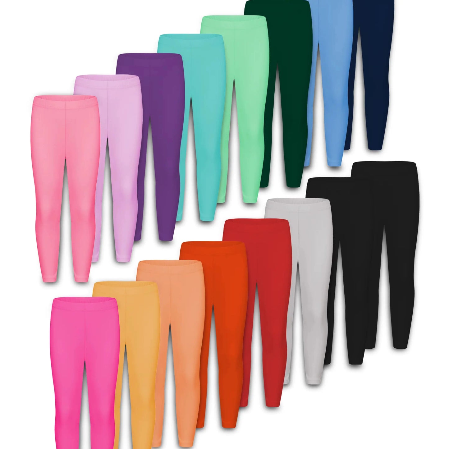 Girls Breathable Stretchy Leggings for Everyday Comfort and Flexibility