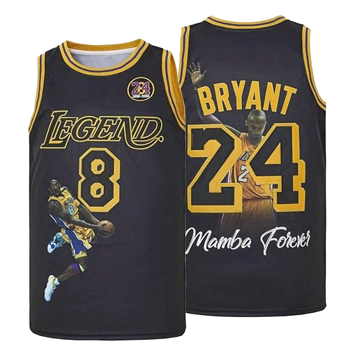 Mens Mamba Legend Basketball Portrait Embroidered Fan Jersey