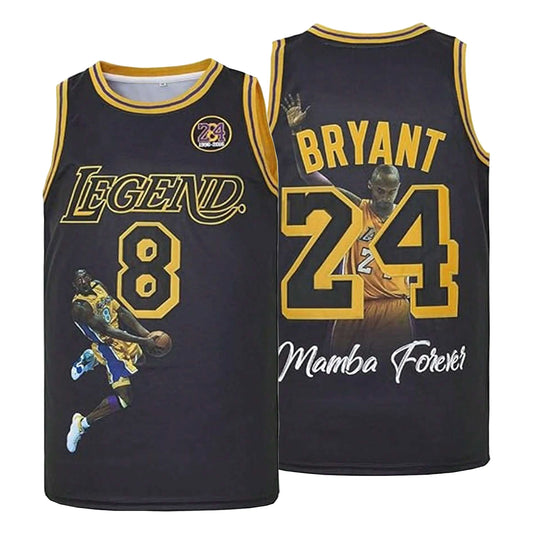 Mens Mamba Legend Basketball Portrait Embroidered Fan Jersey
