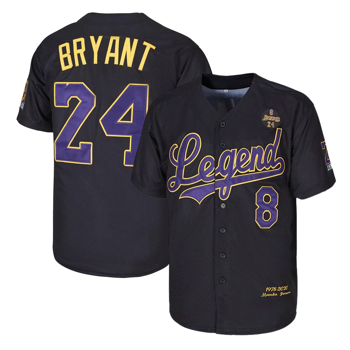 Bryant Baseball Jersey Embroidered Training Sports Shirt