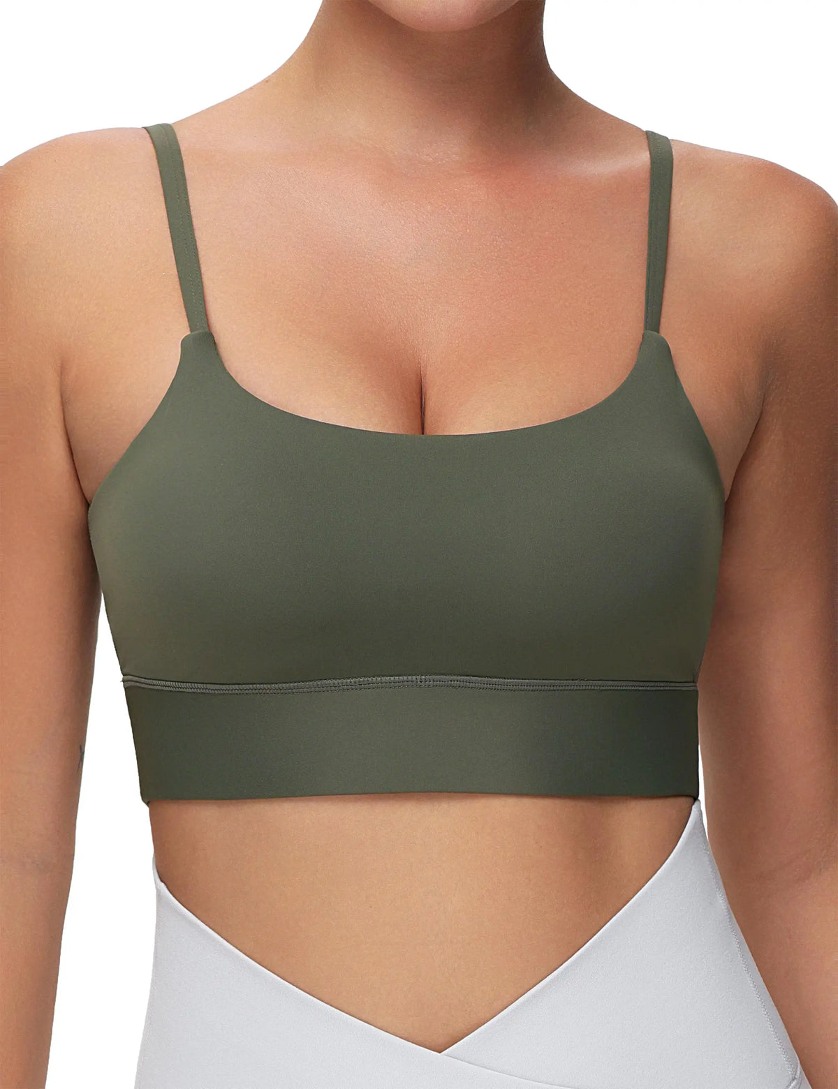 The Gym People Adjustable Longline Padded Wireless Sports Bra