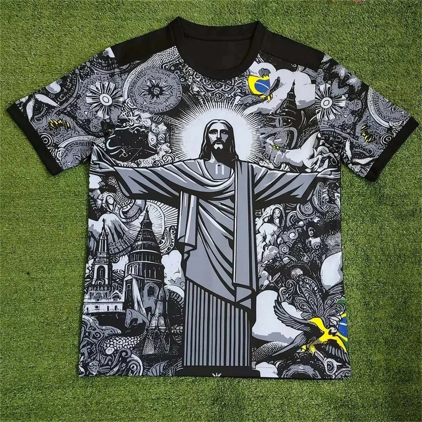 Brazil Special Edition Football Training Jersey Quick Dry Polyester Top