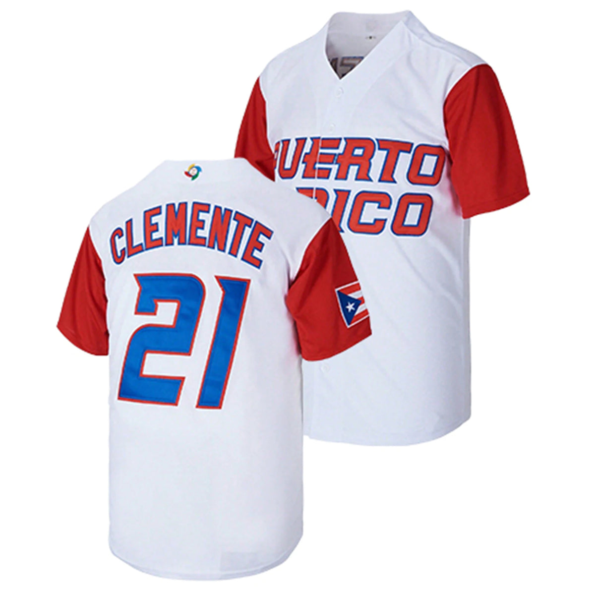 Roberto Clemente Puerto Rico Baseball Jersey Fan Edition
