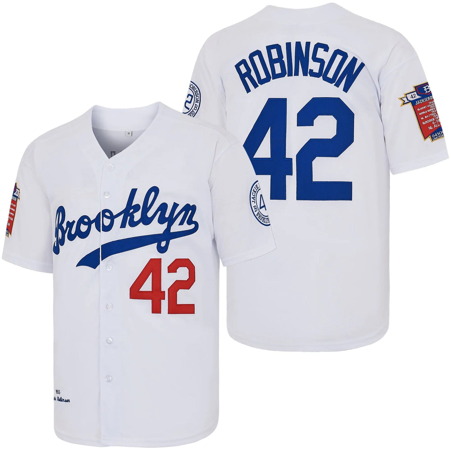 Mens Jackie Robinson Legend Jersey With Letter Embroidery Baseball Apparel