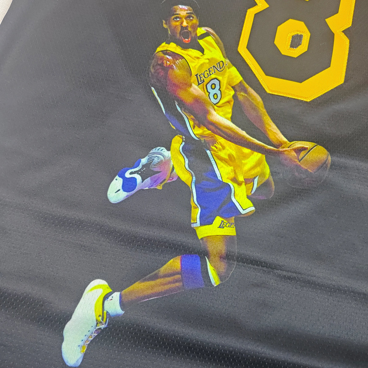 Mens Mamba Legend Basketball Portrait Embroidered Fan Jersey