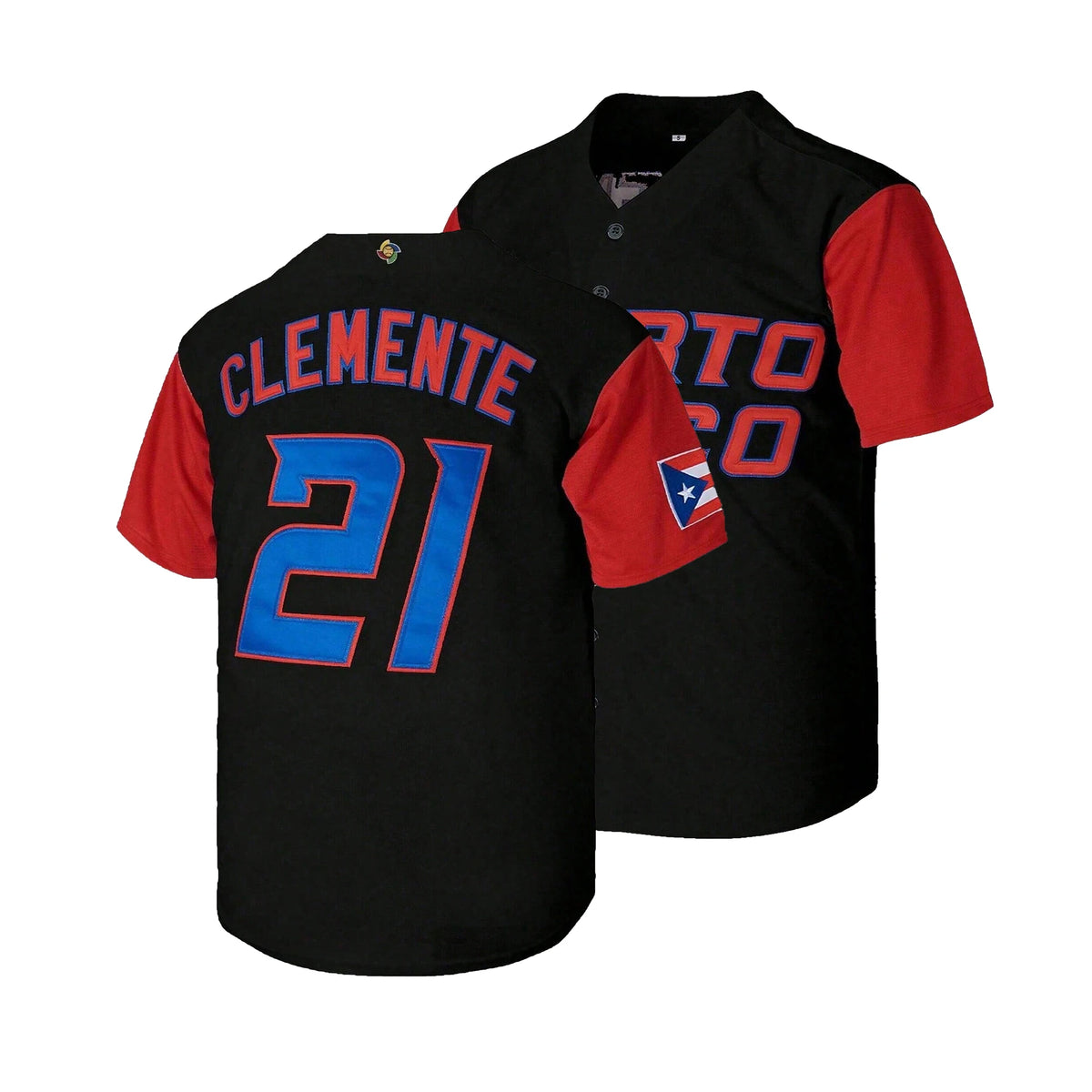 Roberto Clemente Puerto Rico Baseball Jersey Fan Edition