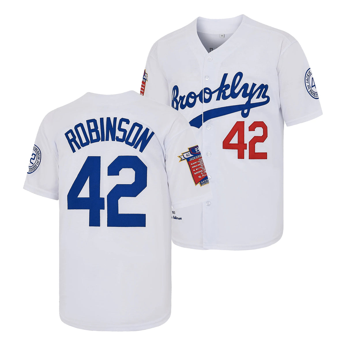 Men's Jackie Robinson Premium Embroidered Baseball Jersey