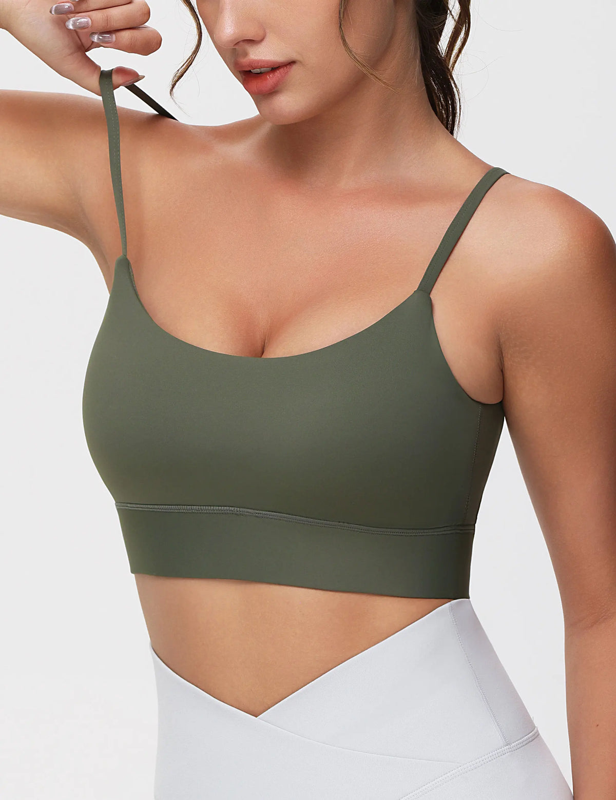 The Gym People Adjustable Longline Padded Wireless Sports Bra