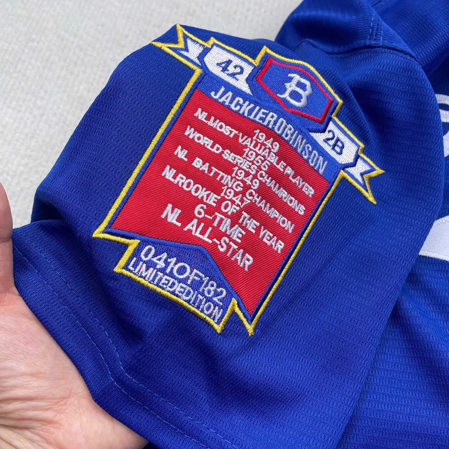 Mens Jackie Robinson Legend Jersey With Letter Embroidery Baseball Apparel