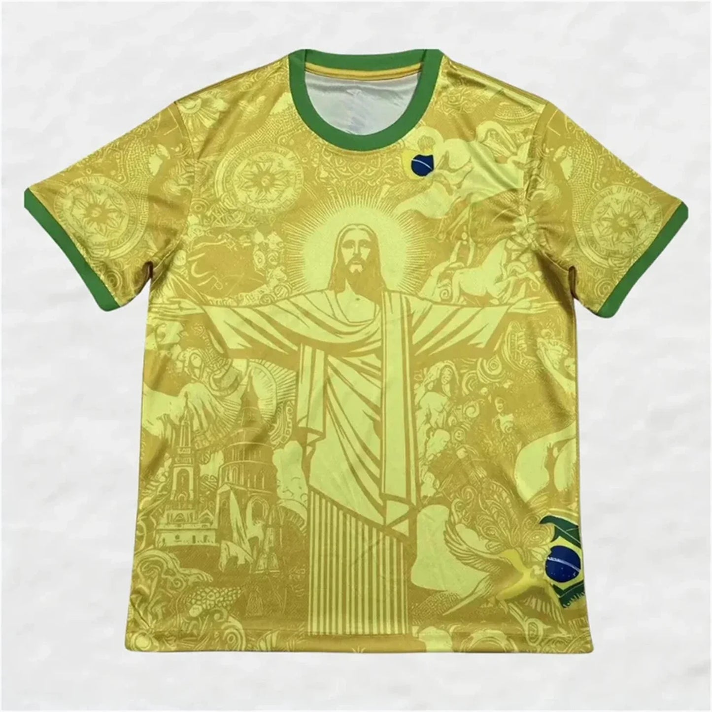Brazil Special Edition Football Training Jersey Quick Dry Polyester Top