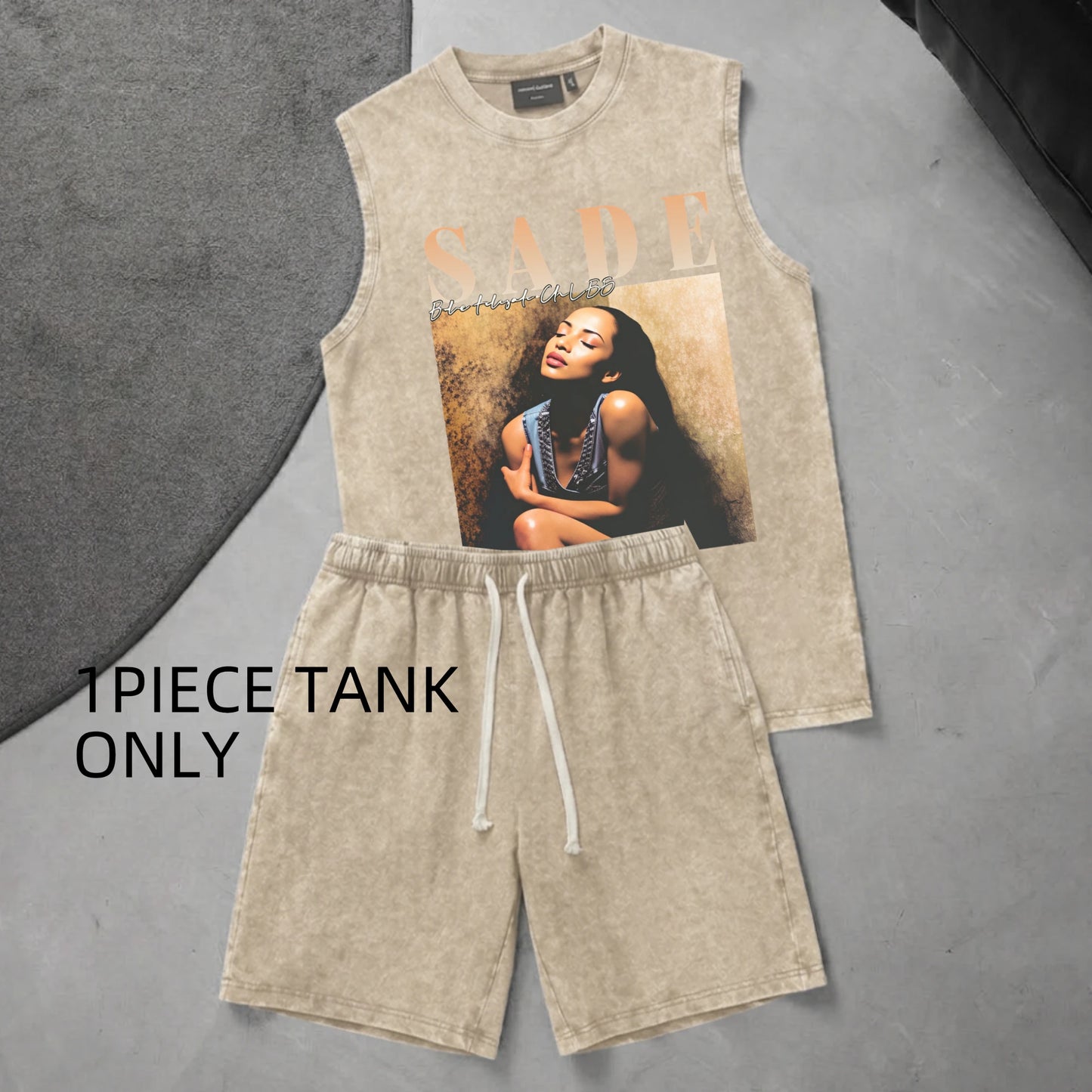 Cotton Unisex Graphic Tank Top For Men Casual Daily Wear