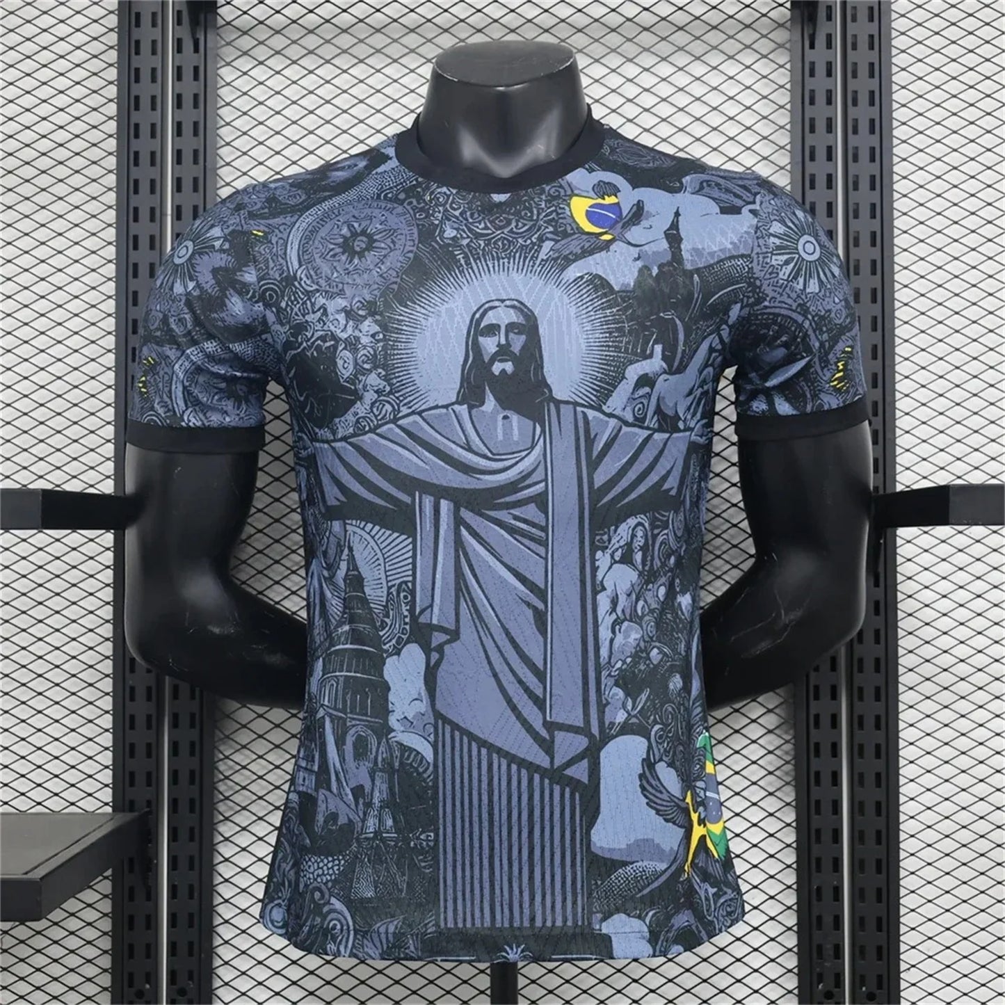 Brazil Special Edition Football Training Jersey Quick Dry Polyester Top