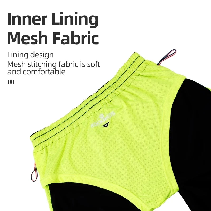 Rockbros Quick Dry Reflective Athletic Cycling Bike Shorts