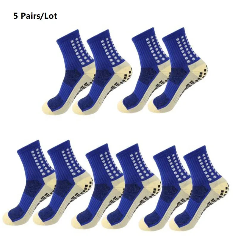 GIOIO Men Football Socks Non Slip Silicone Dots Mid Calf