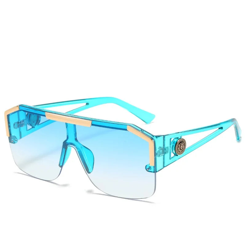 Unisex Oversized Square Sunglasses Gradient UV400 Driving Eyewear
