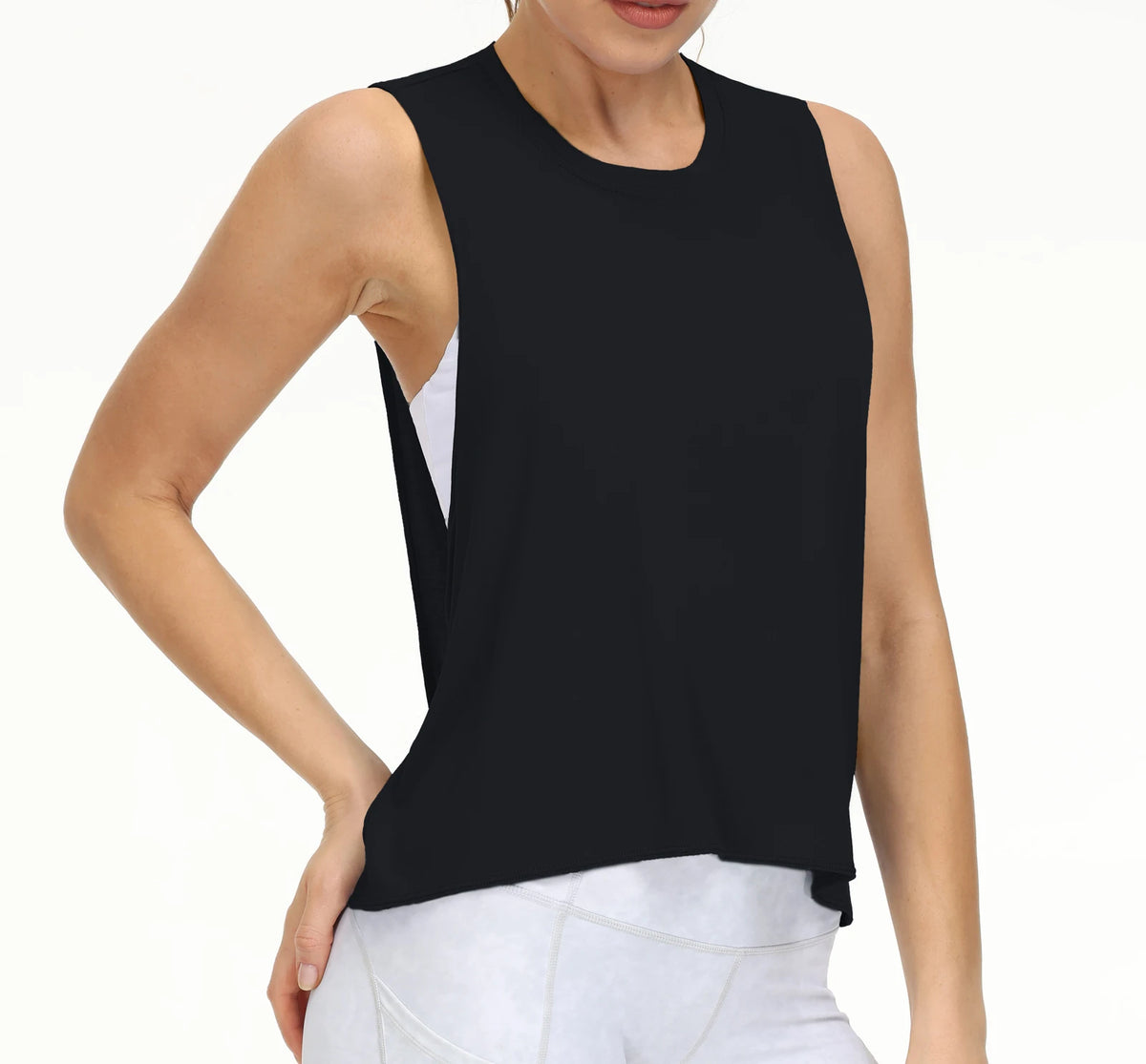THE GYM PEOPLE Women's Cross Back Workout Yoga Tank Top