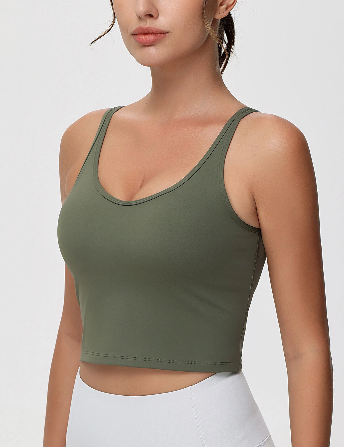 The Gym People Womens Wireless Padded Longline Yoga Sports Bra