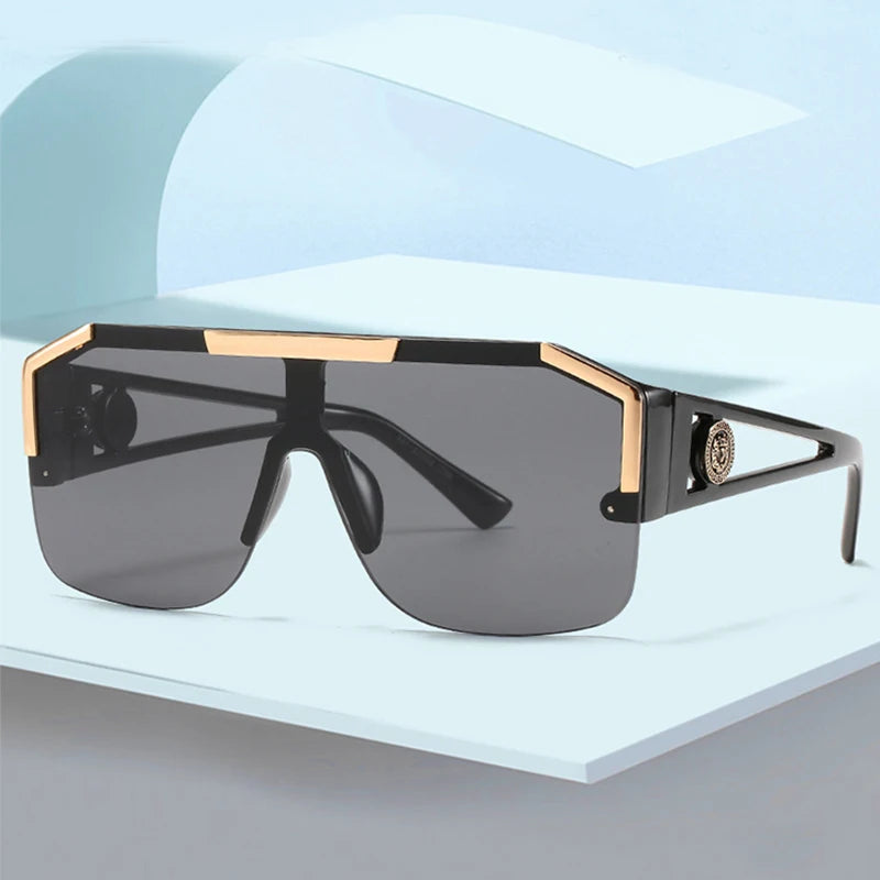 Unisex Oversized Square Sunglasses Gradient UV400 Driving Eyewear