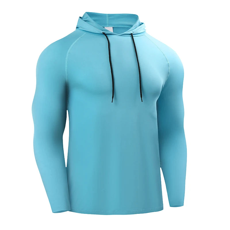 Women's Hooded Long Sleeve Running T Shirt Polyester Gym Activewear